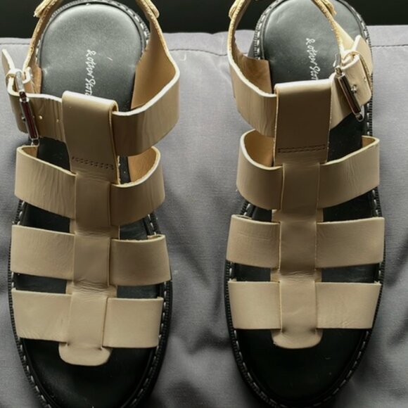 Gladiator/Fisherman sandals (REAL leather) - Picture 1 of 5